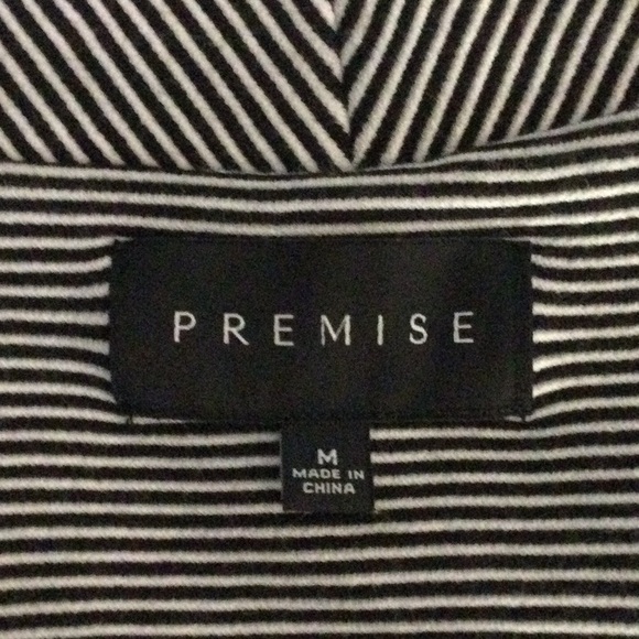 Premise Black and White Striped Blazer - Picture 8 of 9